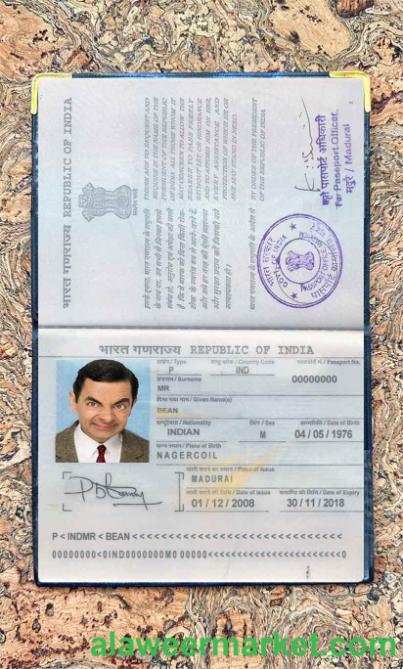 India passport photo look